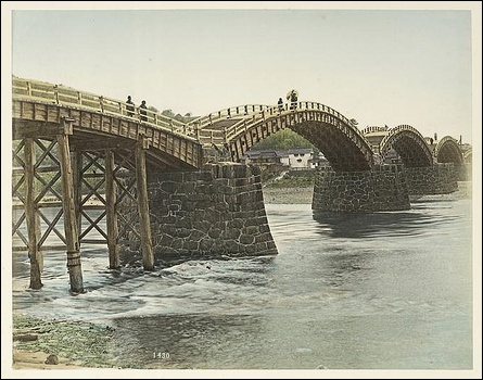 Kintaibashi at Iwakuni (1880s)