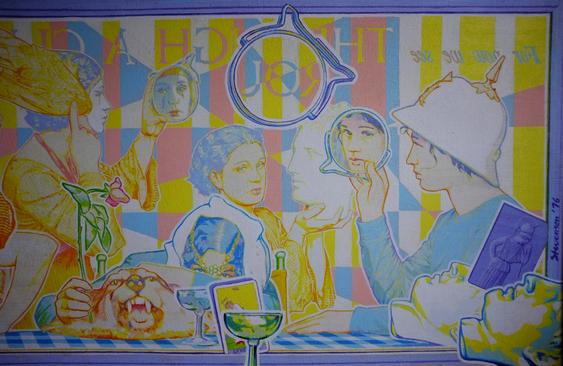 Through a Glass Darkly: Jean Spetrino montage by Charles Marchant Stevenson (1976). Acrylic (detail 03). SKU: CS197610