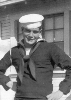 Foggy Gomes in the U.S. Navy, World War II.