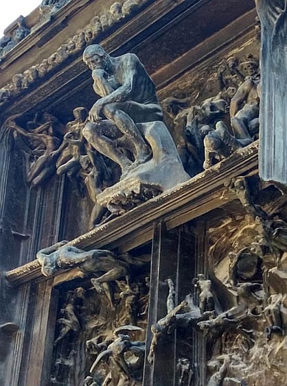 Detail from the Gates of Hell, Rodin Museum, Hotel Biron, Paris.