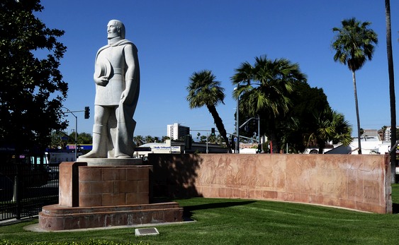 The Newman Park De Anza Monument, Photo: Bob Blick.