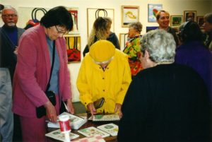 Fran Moyer Retrospective, Mendocino Art Center (2002). Photo: CG Blick