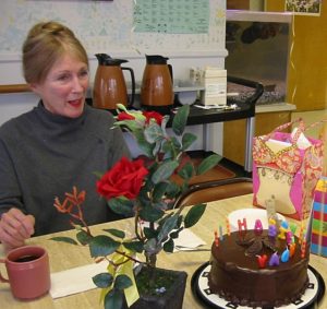 Fran Moyer's birthday party, Sherwood Oaks, Fort Bragg, California, March 9, 2006.