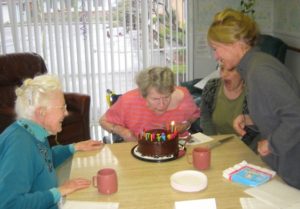 Fran Moyer's birthday party, Sherwood Oaks, Fort Bragg, California, March 9, 2006.