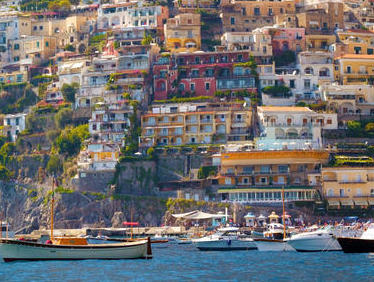 Positano, Italy. Bill Zacha's 1952 vantage today.