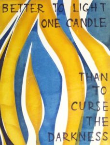Candle (1971). Serigraph by William Zacha. WZ197101