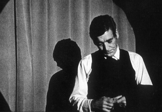 Bill Zacha as the Stage Manager in Our Town, by Thornton Wilder, the first production at the Helen Schoeni Theatre (1971).