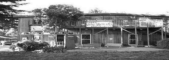 The Helen Schoeni Theatre Building at the Mendocino Art Center.